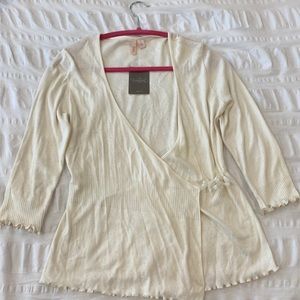 Adorable cream Cardigan by Eloise from Anthropologie